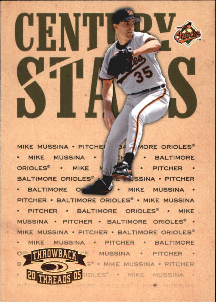 2005 Throwback Threads Baseball "Century Stars" Insert Cards - Picture 30 of 43