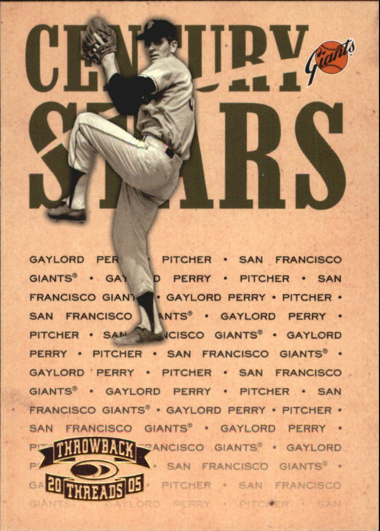 2005 Throwback Threads Baseball "Century Stars" Insert Cards - Picture 32 of 43