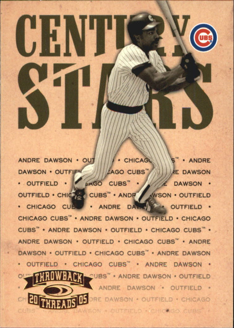 2005 Throwback Threads Baseball "Century Stars" Insert Cards - Picture 34 of 43