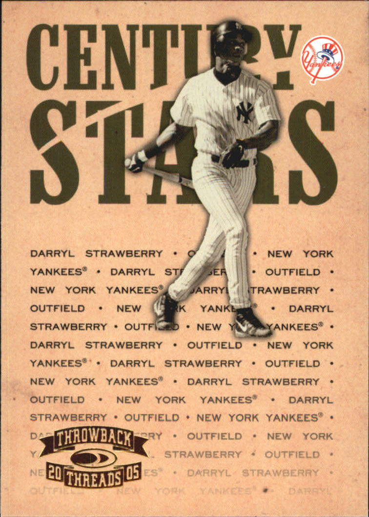 2005 Throwback Threads Baseball "Century Stars" Insert Cards - Picture 38 of 43
