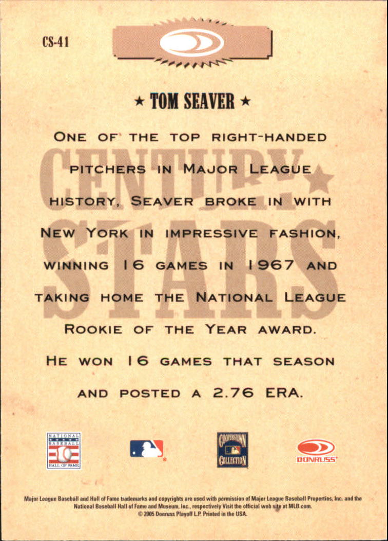 2005 Throwback Threads Baseball "Century Stars" Insert Cards - Picture 41 of 43