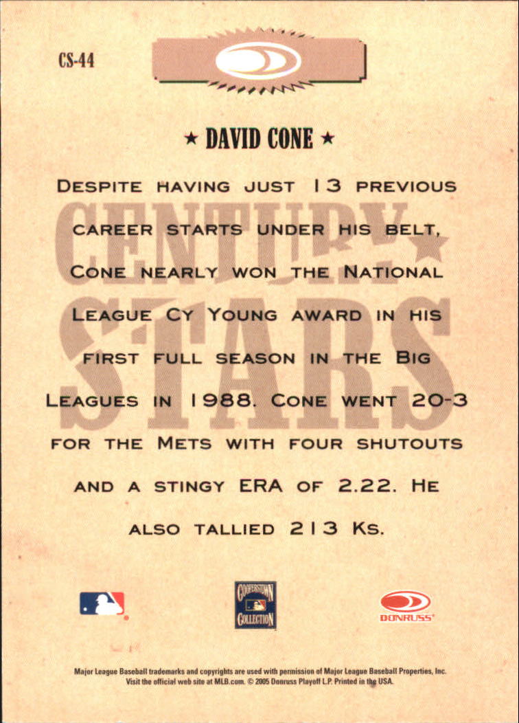 2005 Throwback Threads Baseball "Century Stars" Insert Cards - Picture 43 of 43