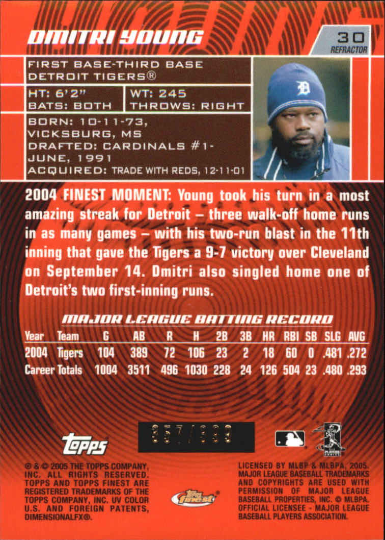 2005 Finest Baseball - Picture 199 of 239