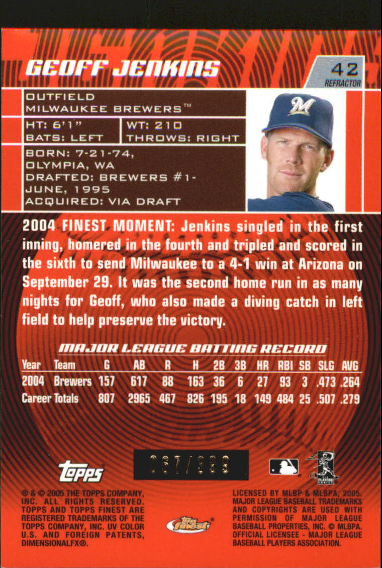 2005 Finest Baseball - Picture 201 of 239