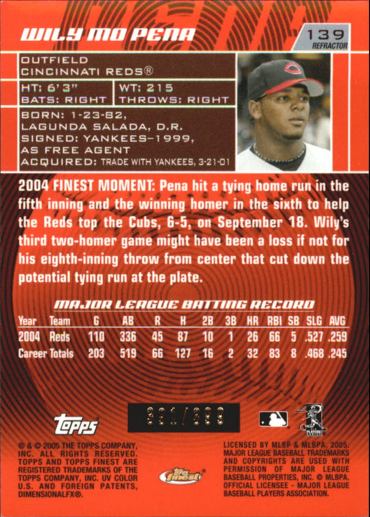 2005 Finest Baseball - Picture 213 of 239