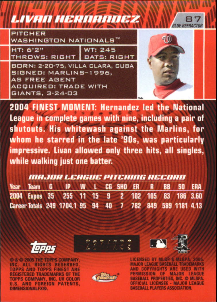 2005 Finest Baseball - Picture 219 of 239
