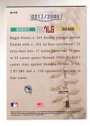 2005 Leather and Lumber Baseball "Naturals and Rivals" Insert Cards - Picture 54 of 66