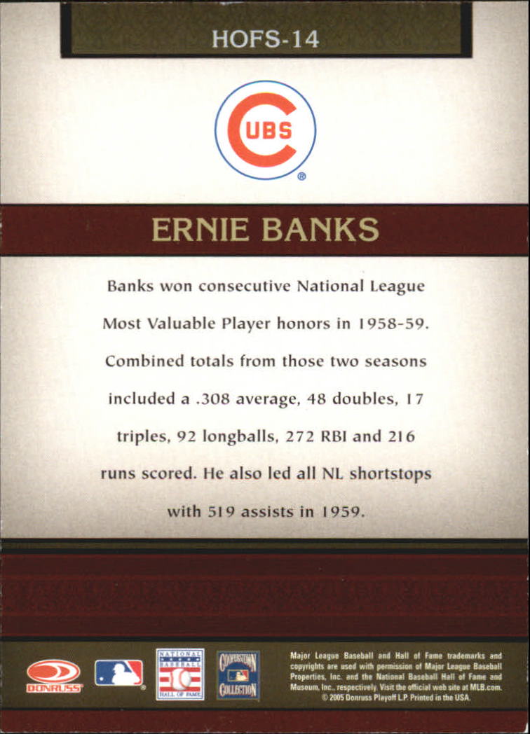 2005 Donruss Greats Baseball "Souvenirs" Insert Cards - Picture 15 of 21