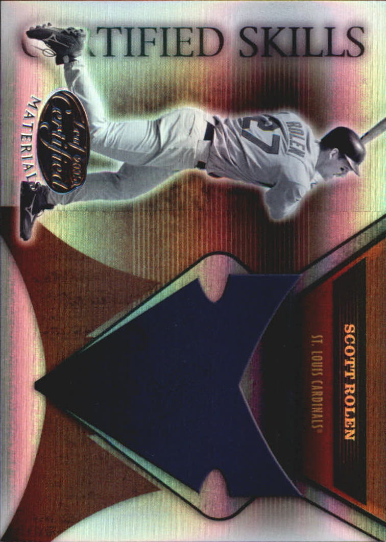 2005 Leaf Certified Materials Baseball "Skills" Insert and Mirror Cards - Picture 74 of 75