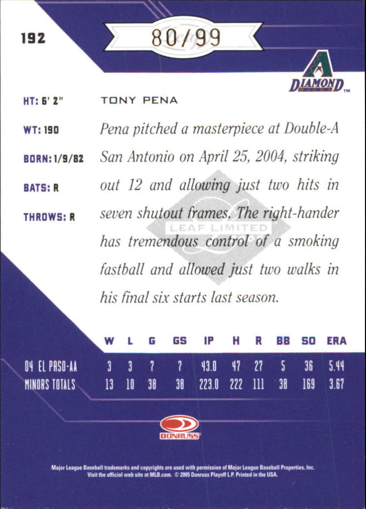 Carte Parallele "Spotlight" Baseball Limited Leaf 2005 - Foto 39 di 65