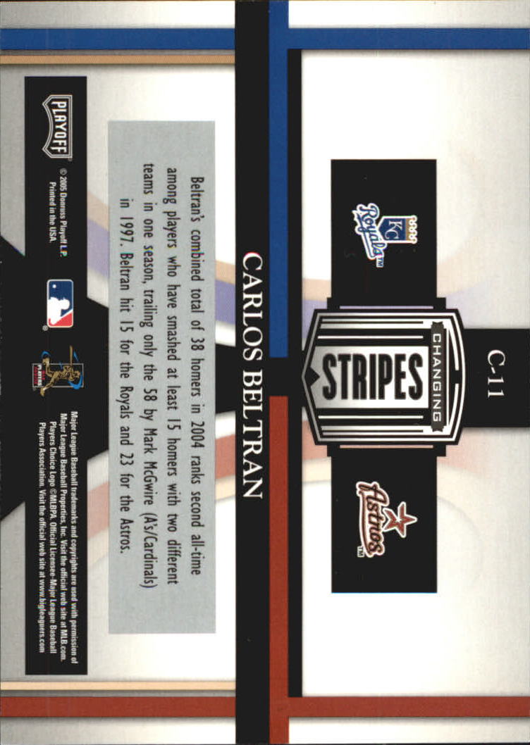 2005 Playoff Prestige Baseball "Changing Stripes and Connections" Insert Cards - Picture 15 of 81