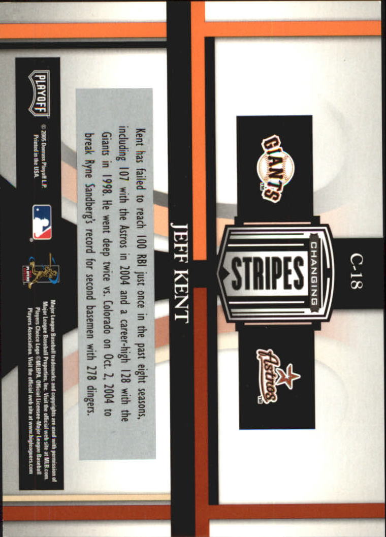 2005 Playoff Prestige Baseball "Changing Stripes and Connections" Insert Cards - Picture 29 of 81