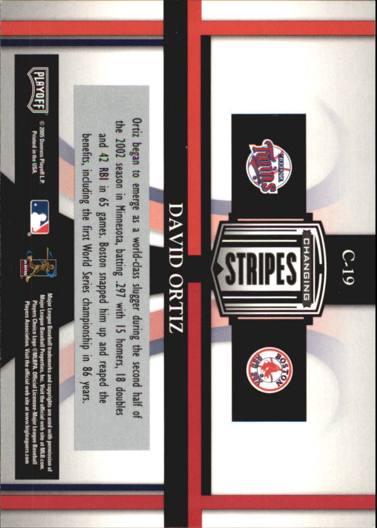 2005 Playoff Prestige Baseball "Changing Stripes and Connections" Insert Cards - Picture 31 of 81