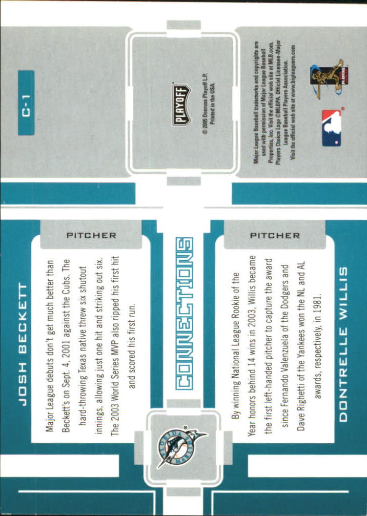 2005 Playoff Prestige Baseball "Changing Stripes and Connections" Insert Cards - Picture 41 of 81