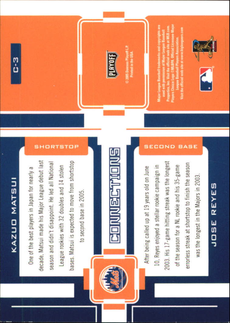 2005 Playoff Prestige Baseball "Changing Stripes and Connections" Insert Cards - Picture 45 of 81