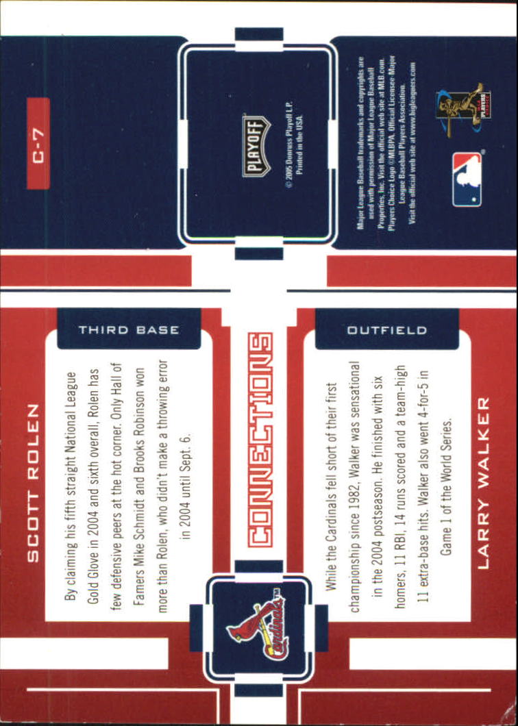 2005 Playoff Prestige Baseball "Changing Stripes and Connections" Insert Cards - Picture 53 of 81