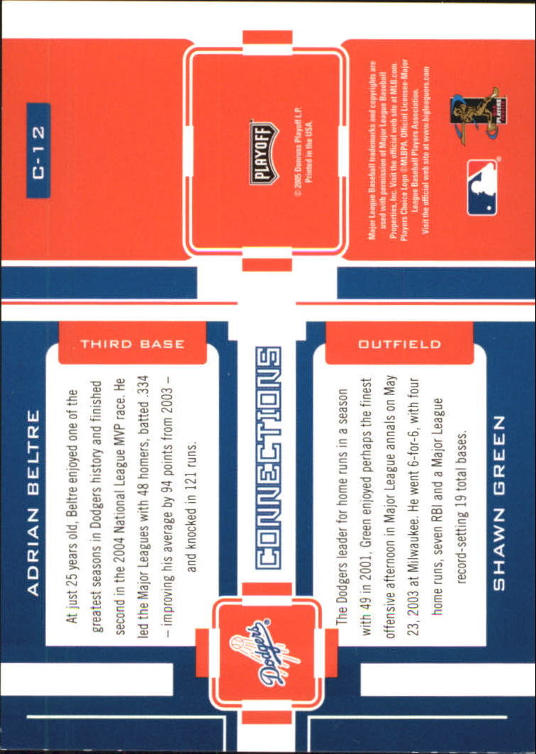 2005 Playoff Prestige Baseball "Changing Stripes and Connections" Insert Cards - Picture 61 of 81