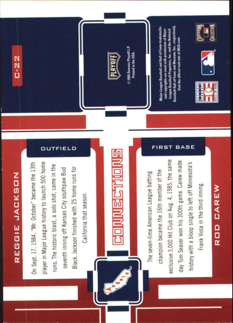 2005 Playoff Prestige Baseball "Changing Stripes and Connections" Insert Cards - Picture 77 of 81
