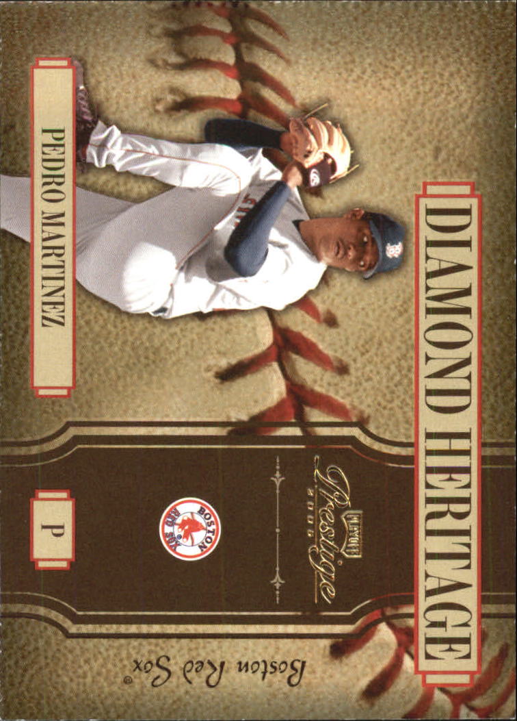 2005 Playoff Prestige Baseball "Diamond Heritage - League Leaders" Insert Cards
