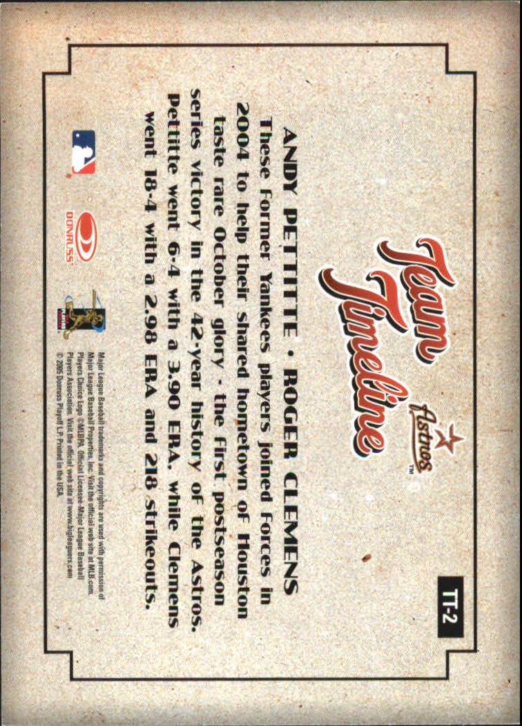 Carte Inserte Diamond Kings Baseball 2005 "Team Timeline" - Foto 3 di 33