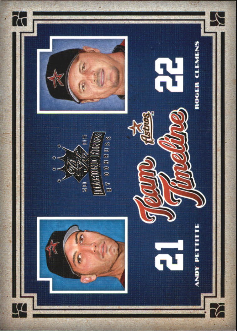 Carte Inserte Diamond Kings Baseball 2005 "Team Timeline" - Foto 2 di 33