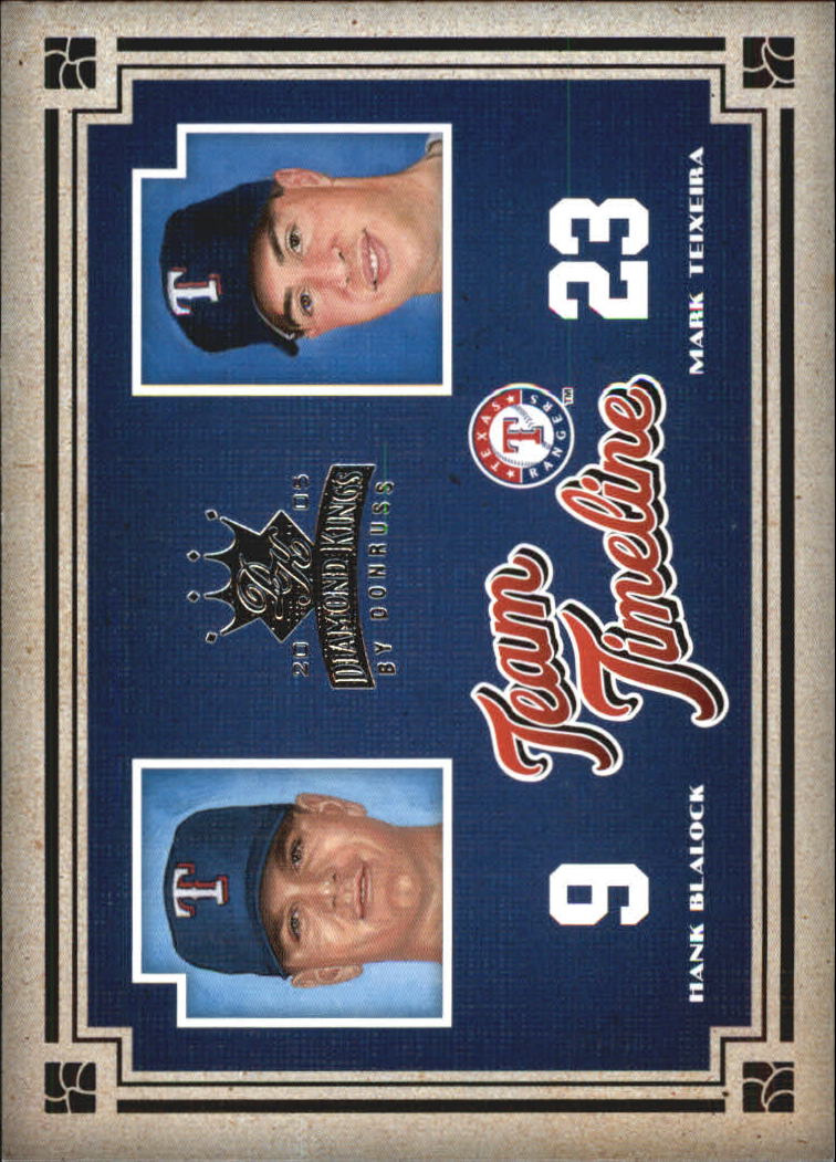 Carte Inserte Diamond Kings Baseball 2005 "Team Timeline" - Foto 4 di 33
