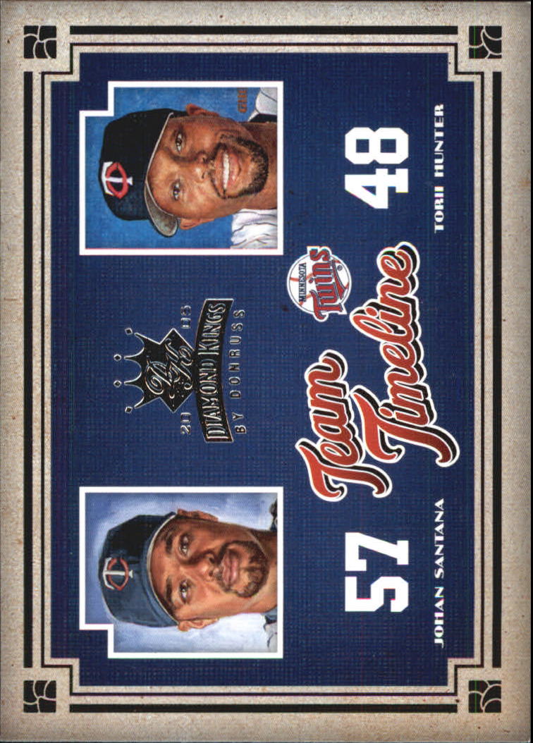 Carte Inserte Diamond Kings Baseball 2005 "Team Timeline" - Foto 12 di 33