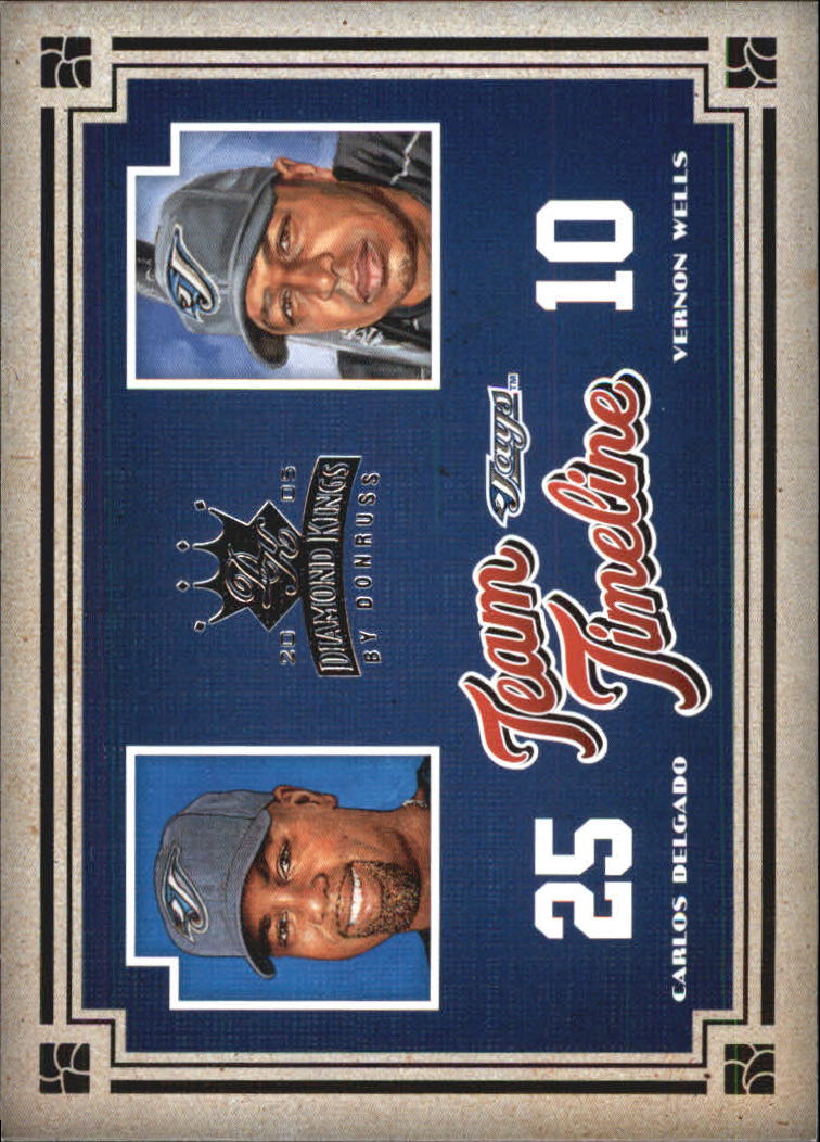 Carte Inserte Diamond Kings Baseball 2005 "Team Timeline" - Foto 14 di 33