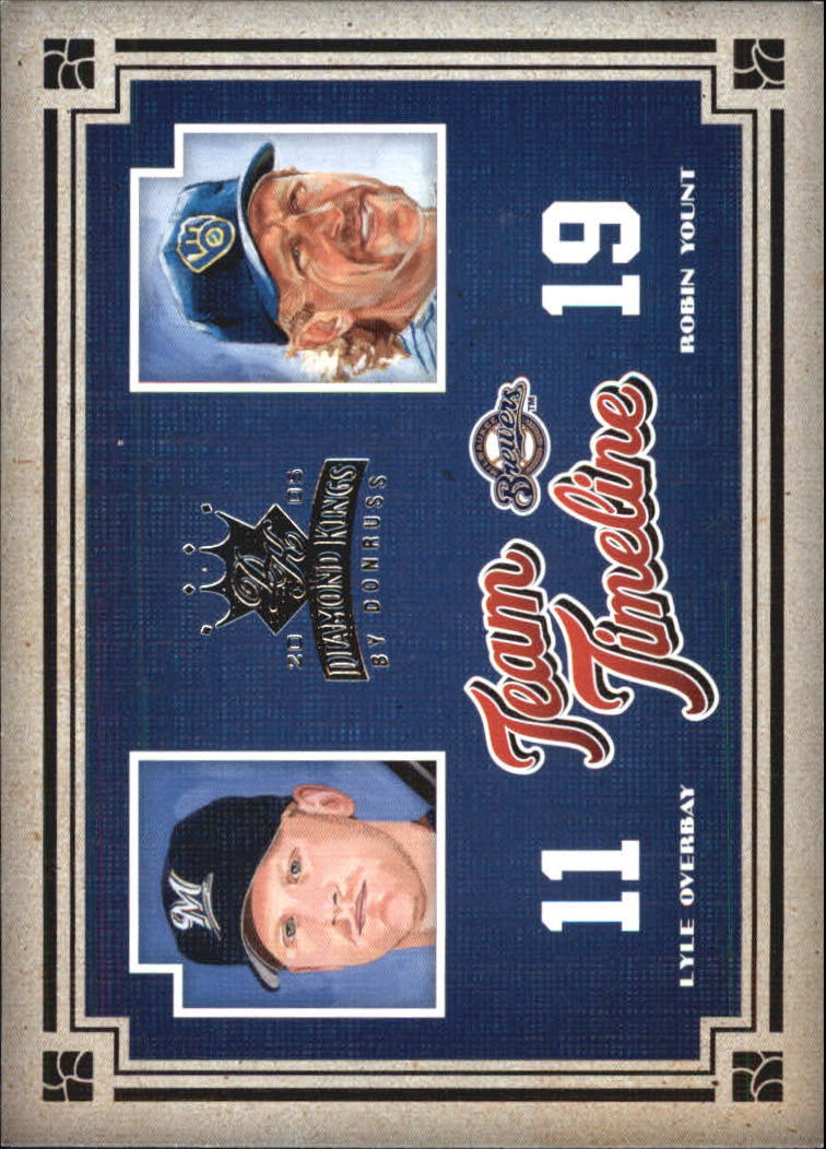 Carte Inserte Diamond Kings Baseball 2005 "Team Timeline" - Foto 26 di 33