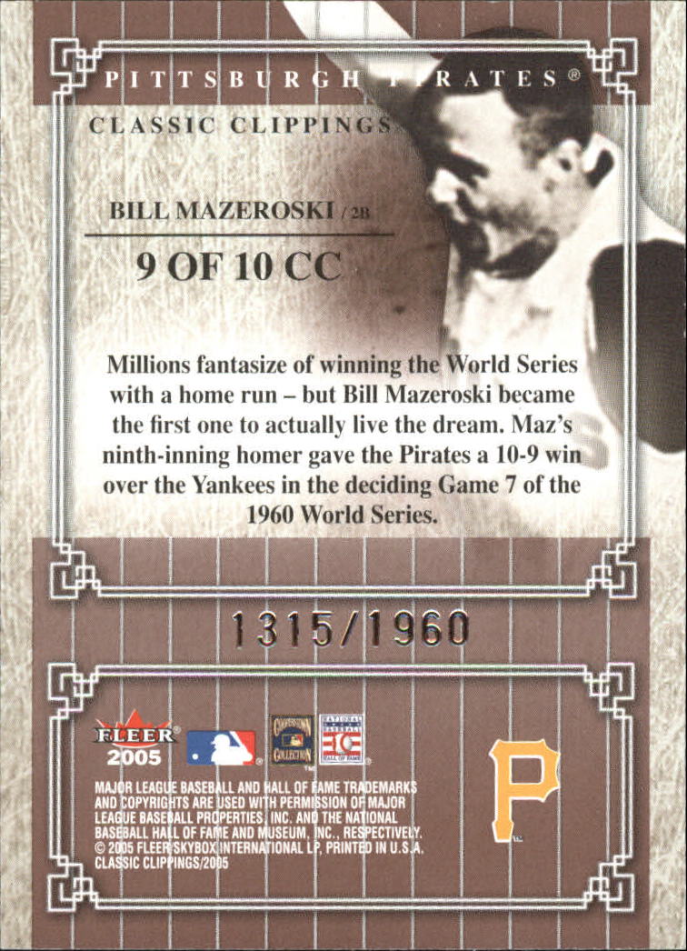 2005 Classic Clippings BB #s 1-125 +Inserts (A7310) - You Pick - 10+ FREE SHIP - Picture 165 of 173