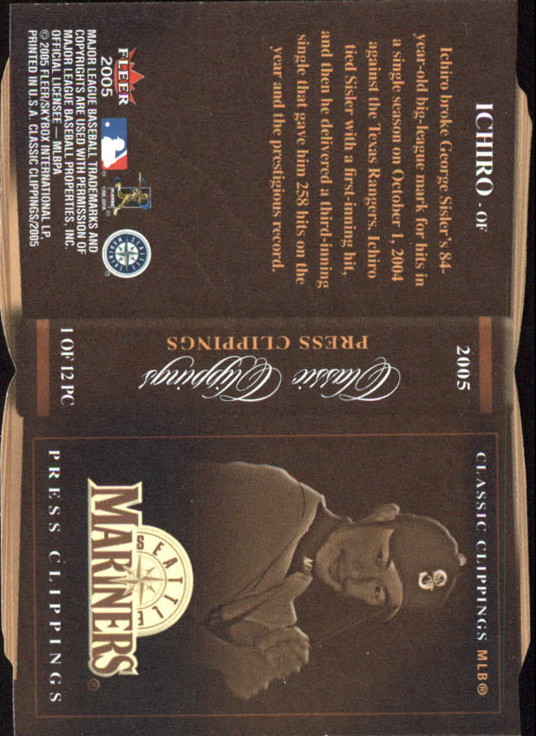 2005 Classic Clippings BB #s 1-125 +Inserts (A7310) - You Pick - 10+ FREE SHIP - Picture 167 of 173