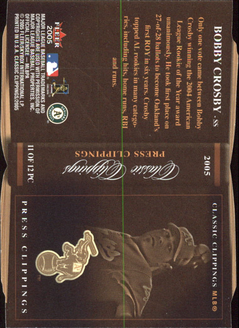 2005 Classic Clippings BB #s 1-125 +Inserts (A7310) - You Pick - 10+ FREE SHIP - Picture 173 of 173