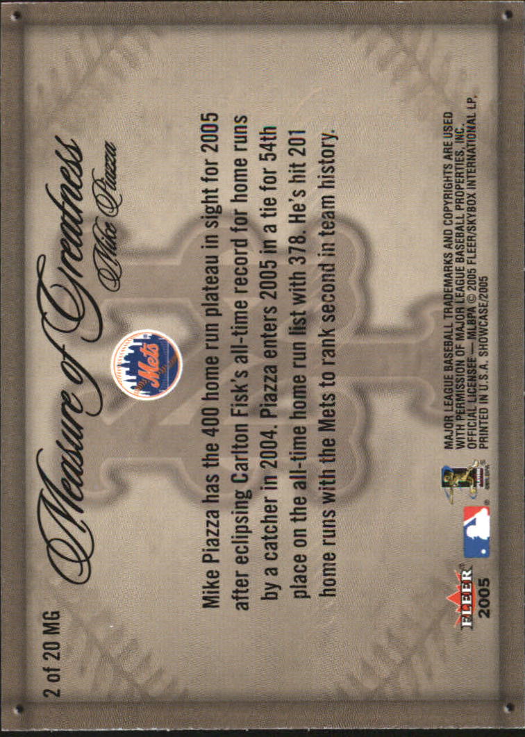 Tarjetas de béisbol Fleer Showcase 2005 "insertar" - Imagen 3 de 15