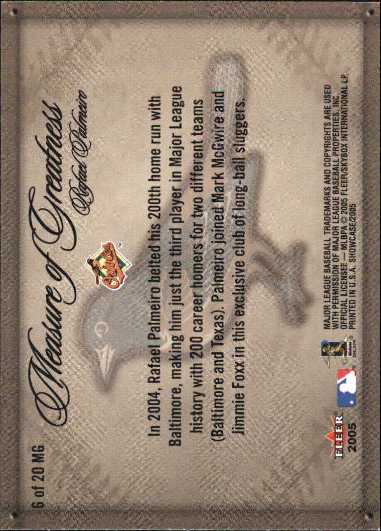 Tarjetas de béisbol Fleer Showcase 2005 "insertar" - Imagen 5 de 15