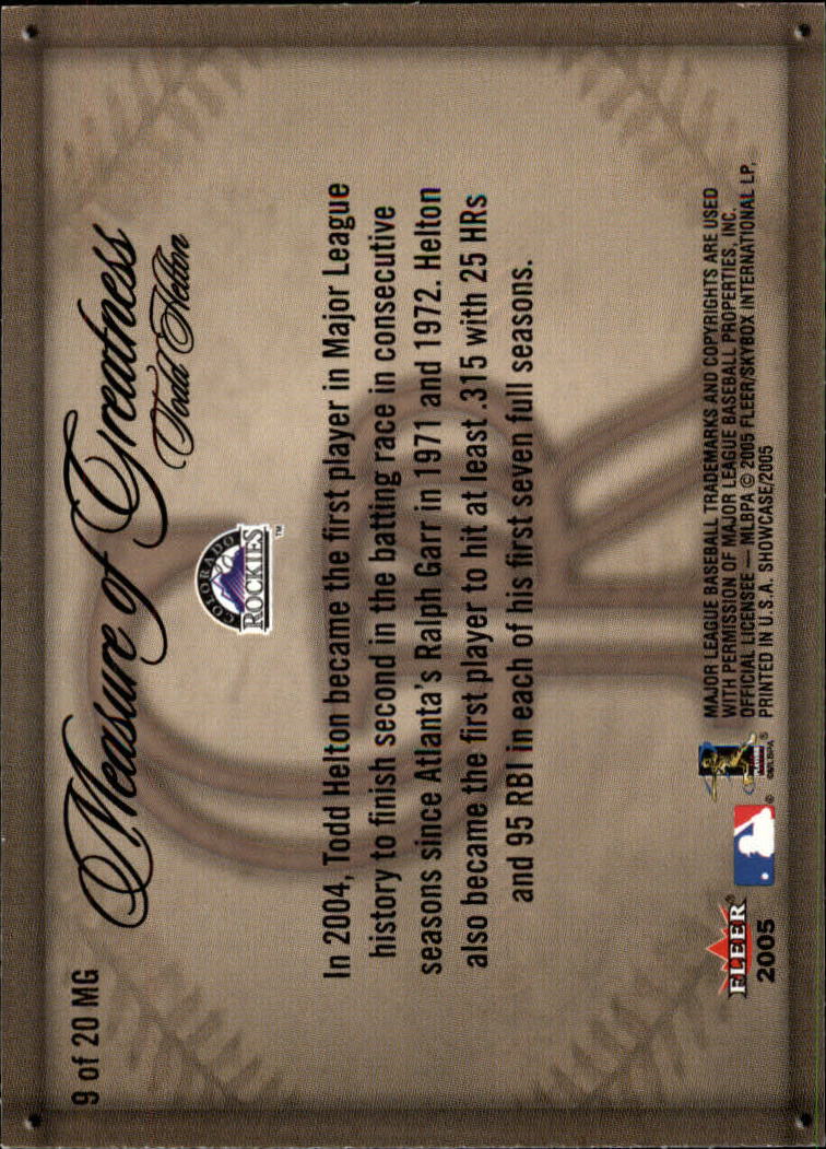Tarjetas de béisbol Fleer Showcase 2005 "insertar" - Imagen 7 de 15