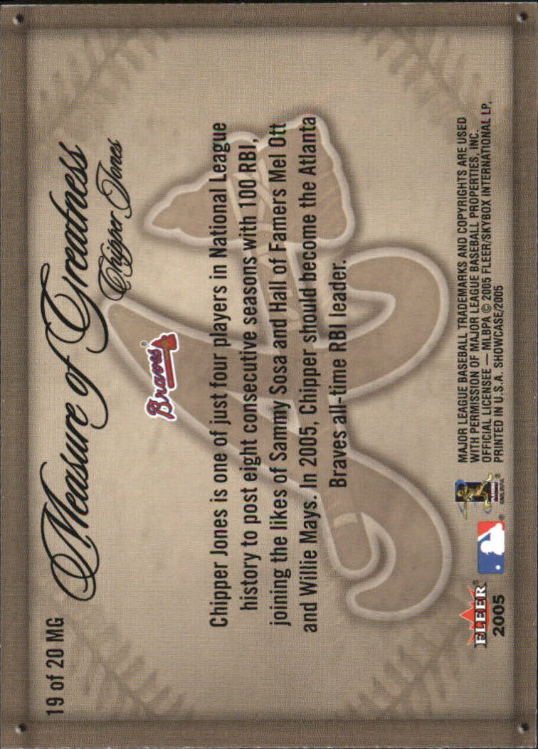 Tarjetas de béisbol Fleer Showcase 2005 "insertar" - Imagen 11 de 15