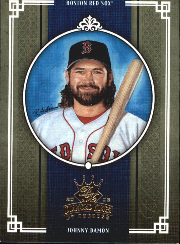 Johnny Damon - 2004 Donruss Team Heroes No.63 - Red Sox Team Store Gold  Stamp