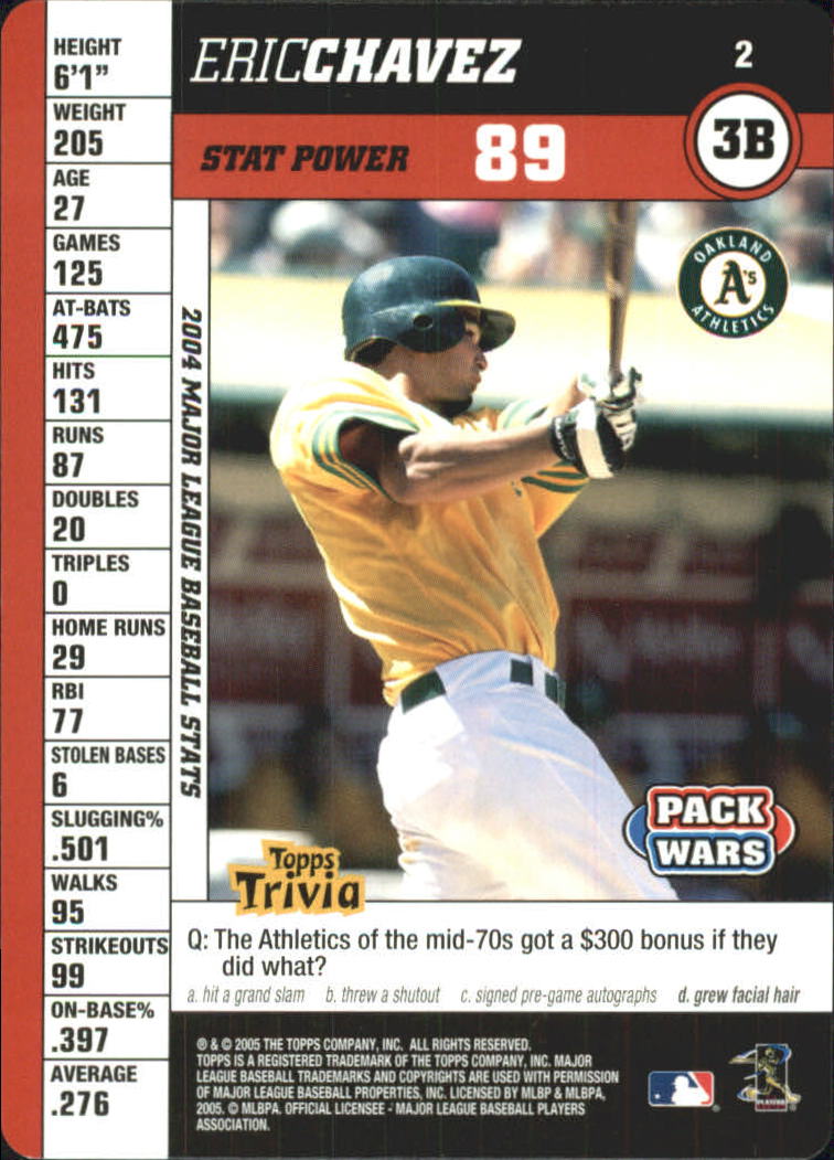 2005 Topps Pack Wars Baseball Card Pick