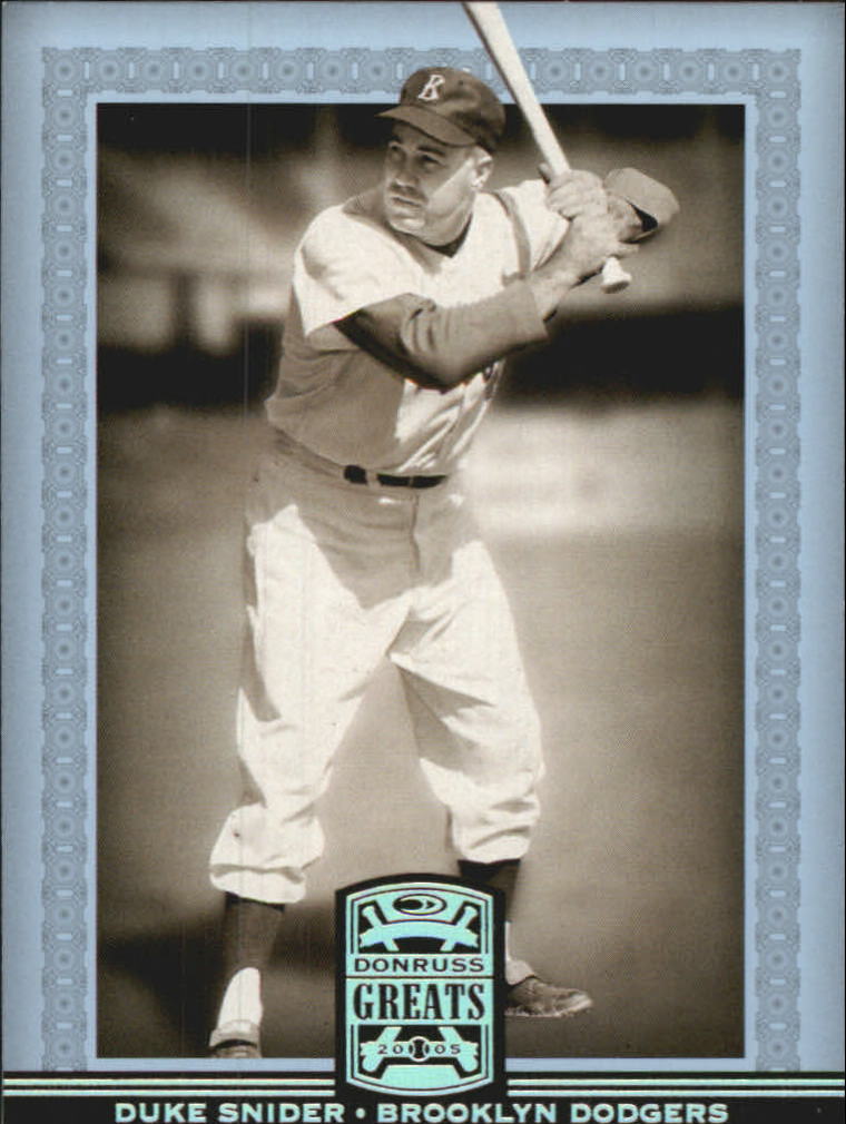 2005 Donruss Greats Baseball "Holofoil" Parallel Cards - Picture 18 of 93