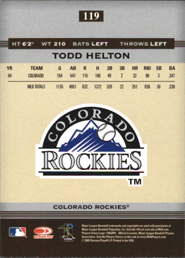 2005 Donruss Greats Baseball "Holofoil" Parallel Cards - Picture 79 of 93