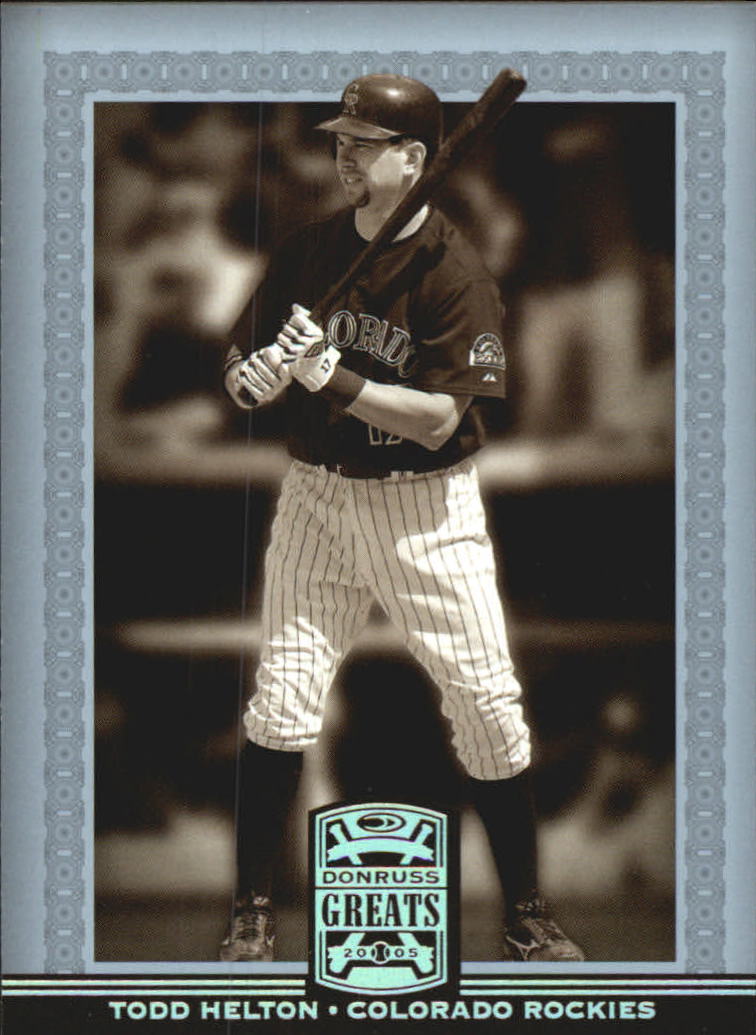 2005 Donruss Greats Baseball "Holofoil" Parallel Cards - Picture 78 of 93