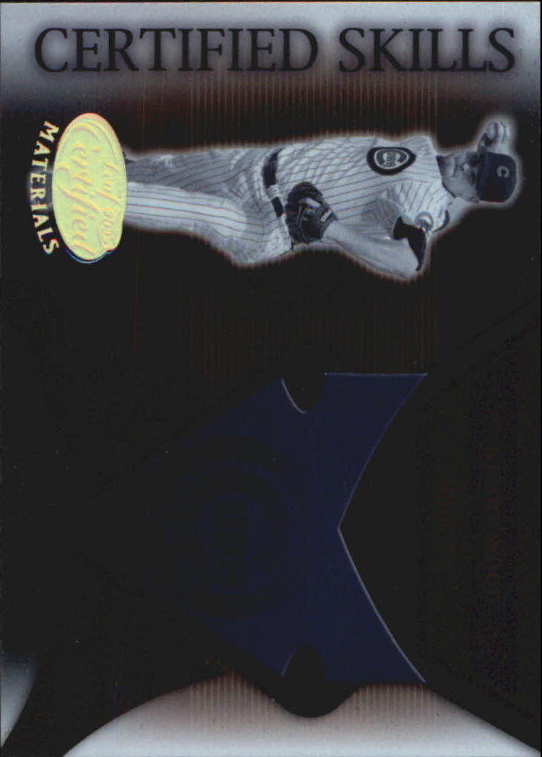 2005 Leaf Certified Materials Baseball "Skills" Insert and Mirror Cards - Picture 30 of 75
