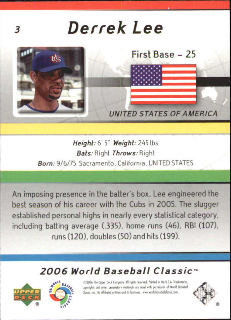 2006 Upper Deck World Baseball Classic Box Set Baseball Card Pick - Picture 3 of 75