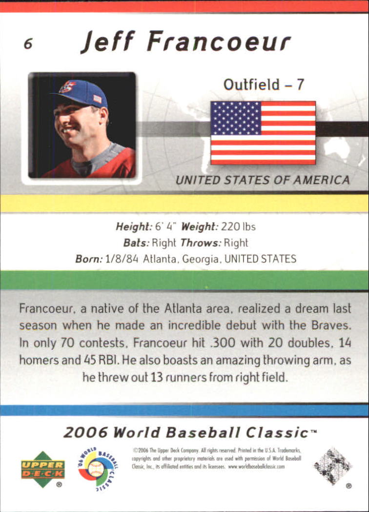2006 Upper Deck World Baseball Classic Box Set Baseball Card Pick - Picture 7 of 75