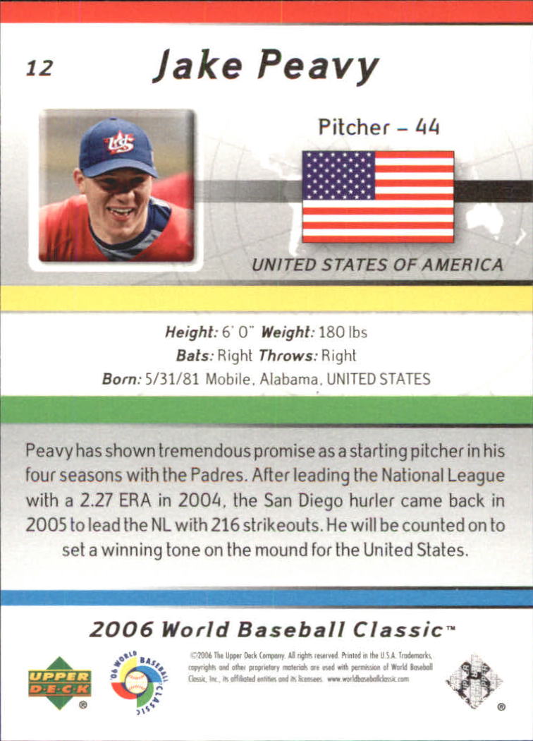 2006 Upper Deck World Baseball Classic Box Set Baseball Card Pick - Picture 17 of 75