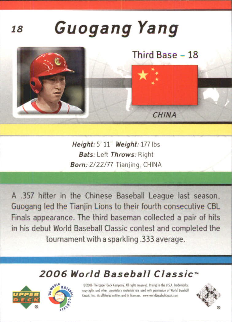 2006 Upper Deck World Baseball Classic Box Set Baseball Card Pick - Picture 29 of 75