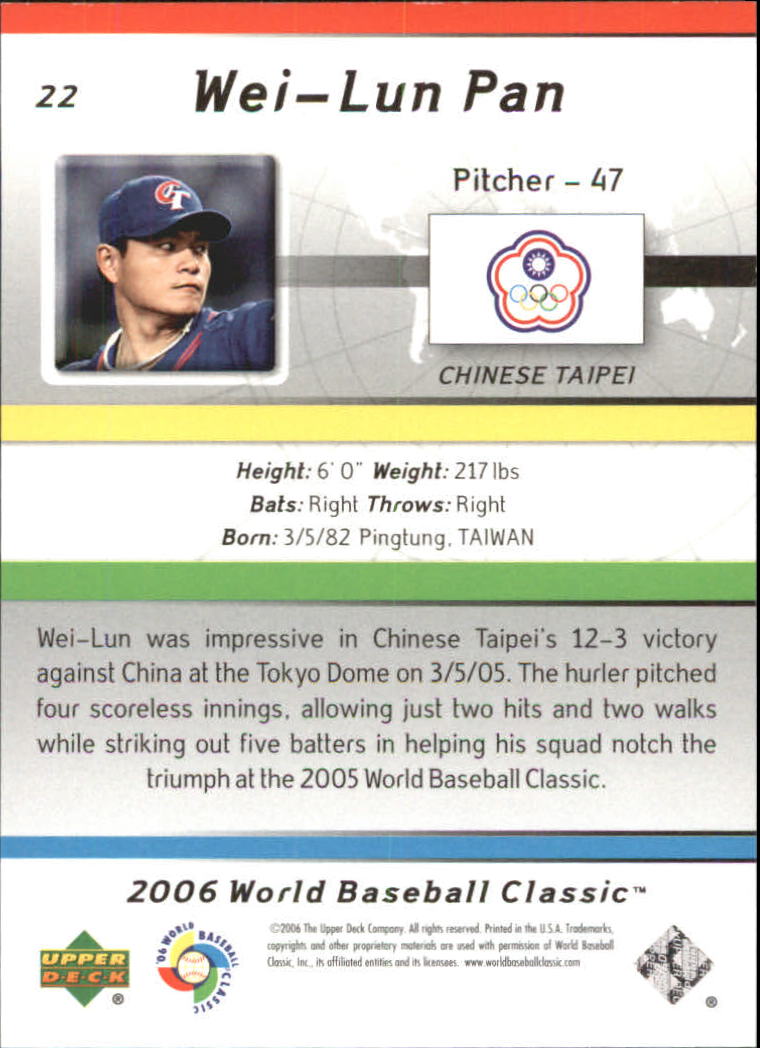 2006 Upper Deck World Baseball Classic Box Set Baseball Card Pick - Picture 35 of 75
