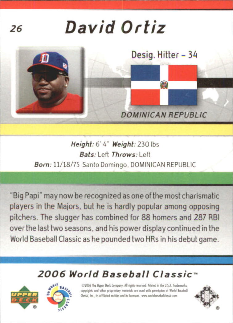2006 Upper Deck World Baseball Classic Box Set Baseball Card Pick - Picture 41 of 75