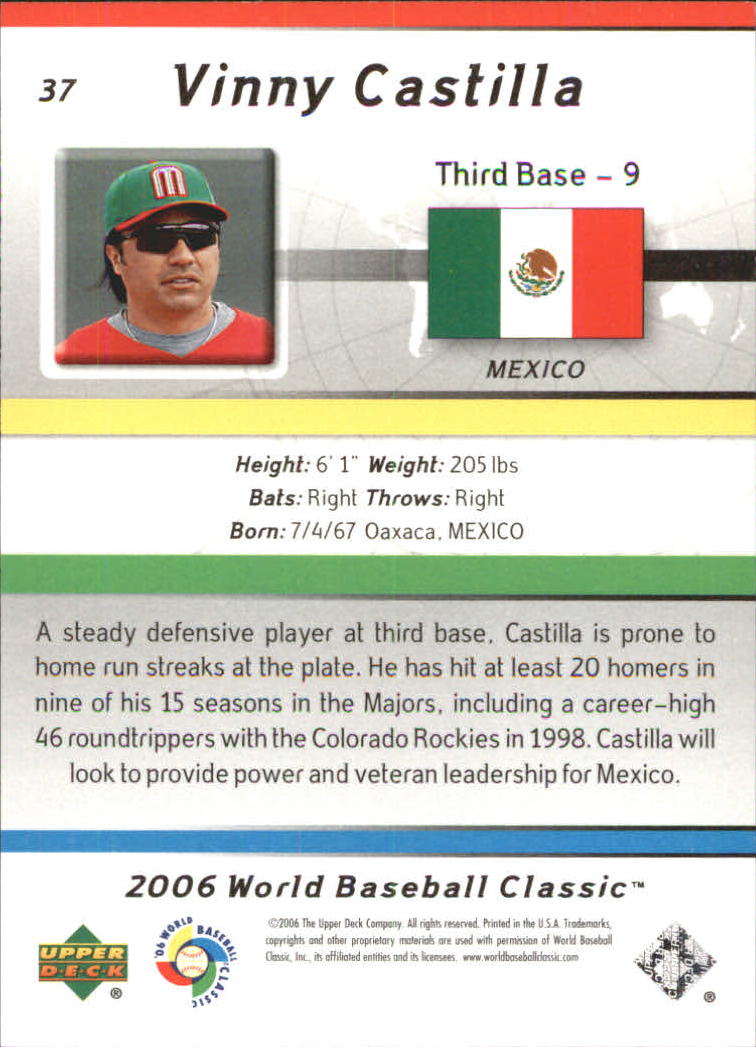 2006 Upper Deck World Baseball Classic Box Set Baseball Card Pick - Picture 55 of 75