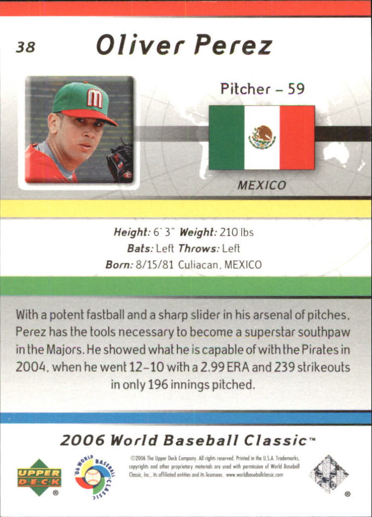 2006 Upper Deck World Baseball Classic Box Set Baseball Card Pick - Picture 57 of 75